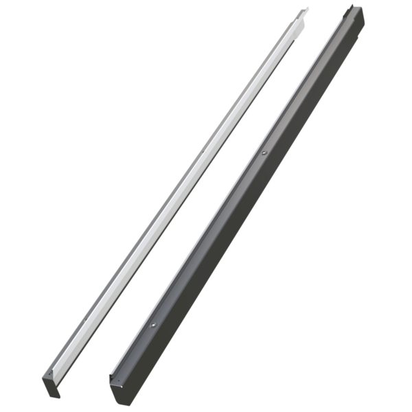 Seitliche Abdeckprofile des Fensterblendrahmens
